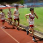 Little Athletics race walking event at ES Marks