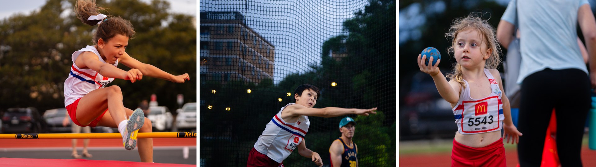Little Athletics high jump, discus and shot put at ES Marks
